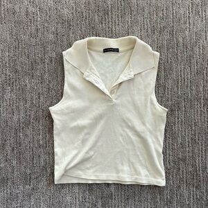 NWOT Brandy Melville Collared Tank Top